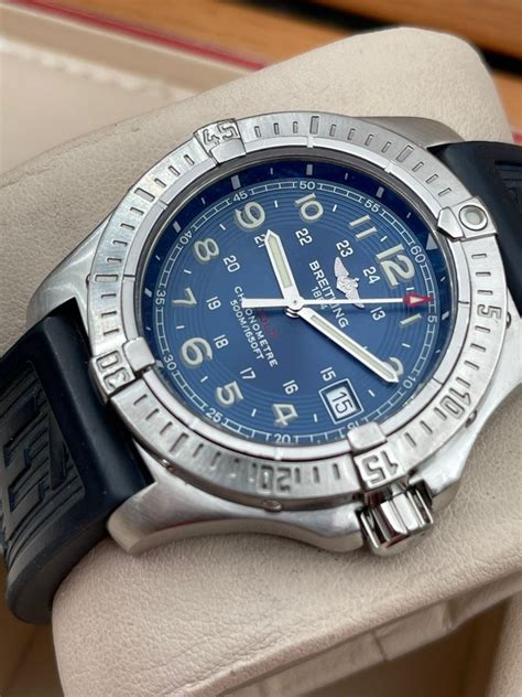 breitling colt chrono blacksteel|Breitling colt chronometre 500m stainless.